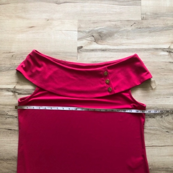 MASSIVE $10 SALE Melanie Lyne Pink Off Shoulder Blouse - Picture 10 of 13